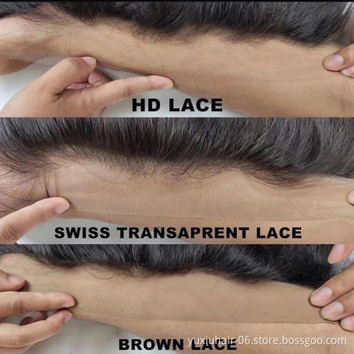 Wholesale 13 by 6 Brazilian Human Lace Front Wigs Silky Straight Pre Plucked Transparent Lace Frontal Wig for Black women